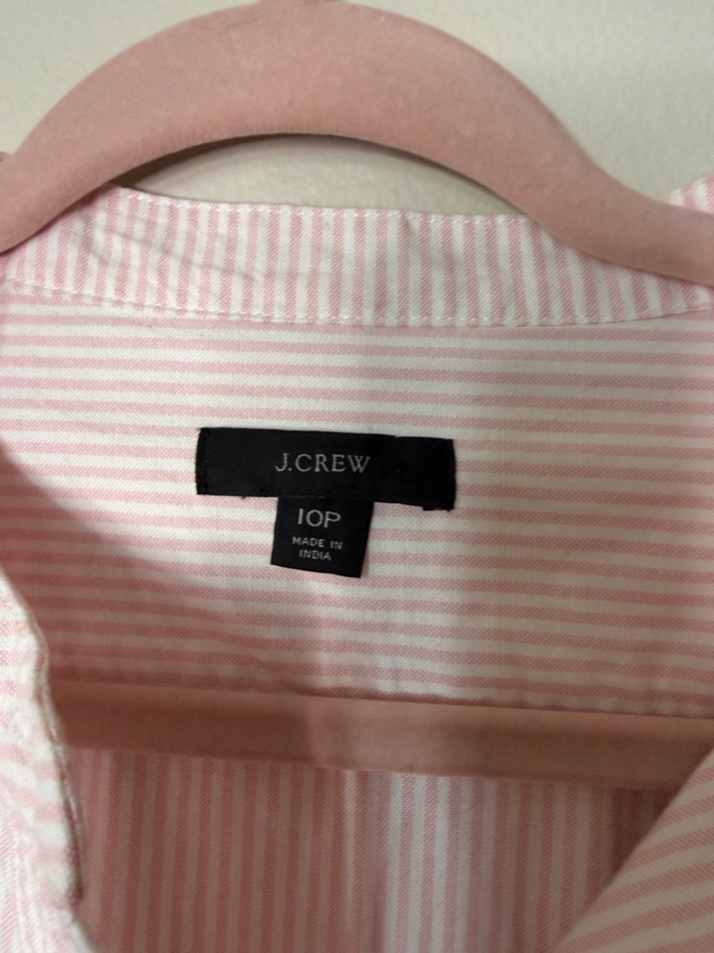 J. Crew Pink Long-Sleeve Shirt Dress with Self-Belt - Picture 3 of 4